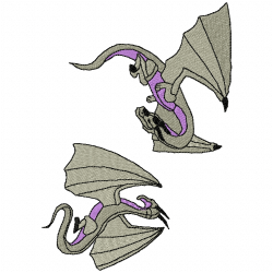 Dragoes Embroidery Design 11 Dragoes Embroidery Design 11